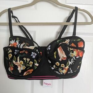 Freya Swim Top Floral Print Size 38F UK/38G US